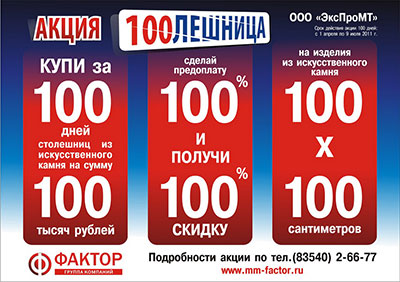 11.03.2011: Promotion COUNTERTOP